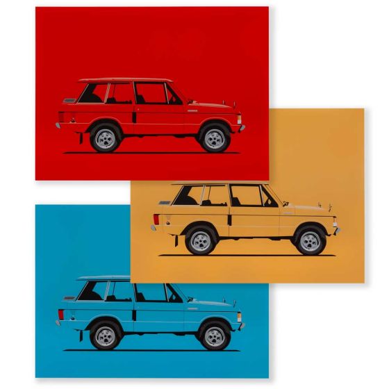 Range Rover Limited Edition Classic Artwork - Set Of Three