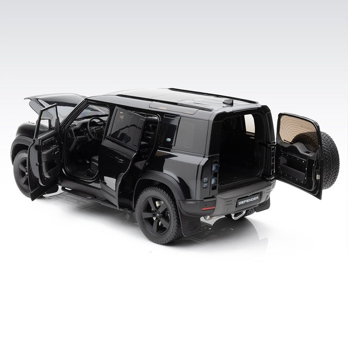 Land Rover Defender 110 V8 Scale Model 1:18 - Santorini Black