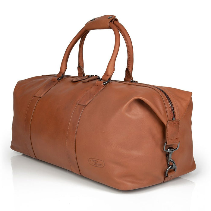 Land Rover Leather Weekender Bag - Brown