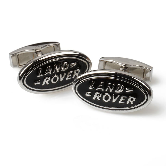 Land Rover Oval Cufflink - Black