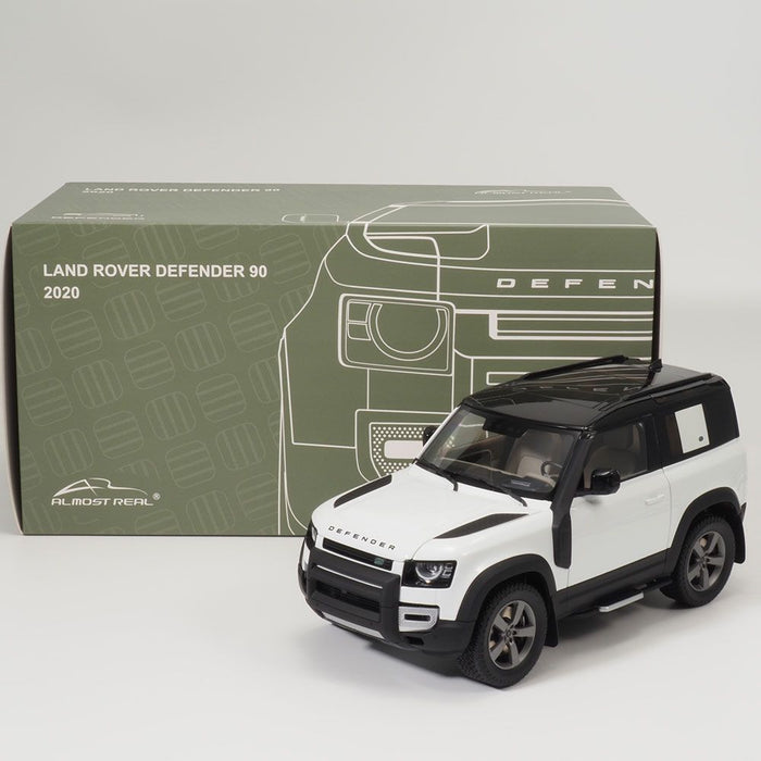 Land Rover Defender 90 1:18 Scale Model - Fuji White