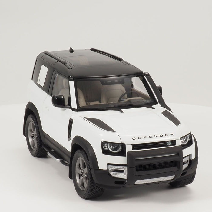 Land Rover Defender 90 1:18 Scale Model - Fuji White