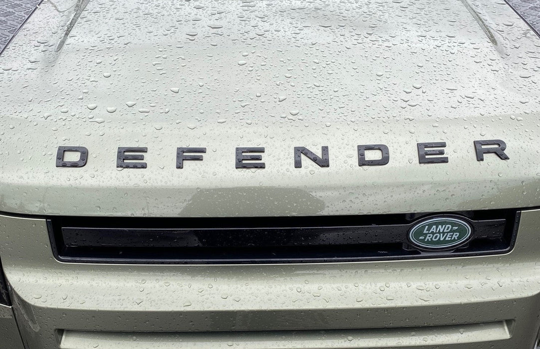 Land Rover Defender Front Badge - Gloss Black