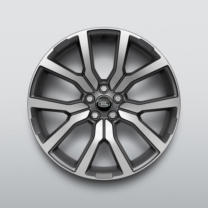 Range Rover Evoque 20" 5 Split Spoke Style 5115 Alloy Wheel Satin Dark Grey Diamond Turned Finish