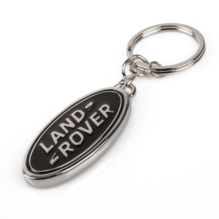 Land Rover Oval Keyring - Black